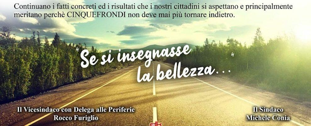 Al via i lavori di manutenzione e messa in sicurezza delle strade di Cinquefrondi