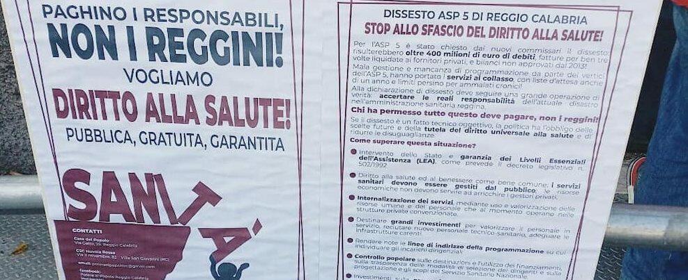 Campagna di Potere al Popolo per il diritto alla salute