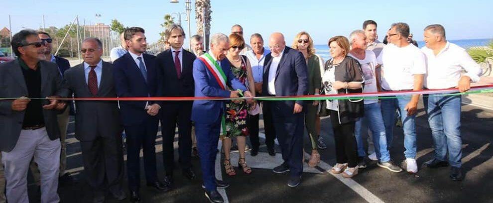 Il Presidente Oliverio all’inaugurazione del nuovo waterfront del lungomare di Monasterace