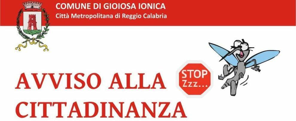 Gioiosa Ionica, lunedì intervento di disinfestazione su tutto il territorio comunale