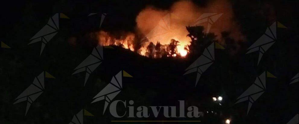 Incendio divampa a Focà di Caulonia