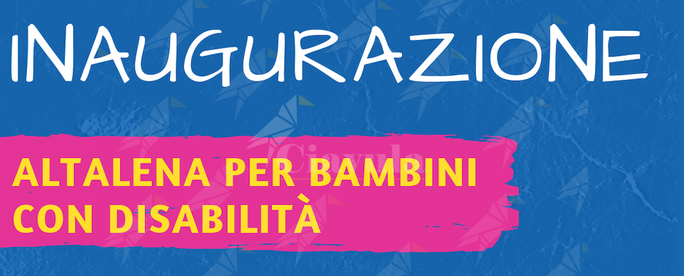 Al parco giochi di Caulonia marina la prima altalena per bambini con disabilità