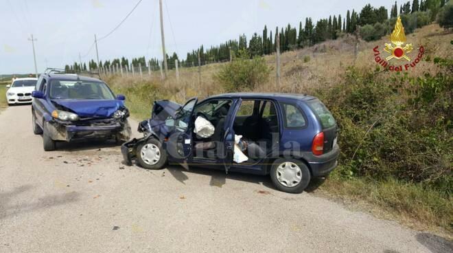 Incidente stradale tra due automobili