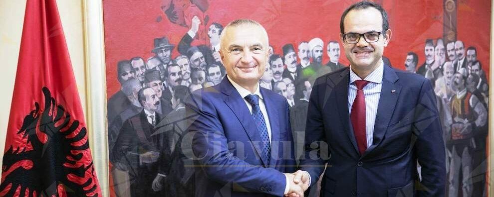 L’assessore regionale  Musmanno ricevuto a Tirana dal Presidente della Repubblica d’Albania