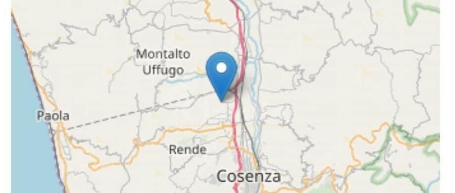 Registrata scossa di terremoto in Calabria a 5 km da Rende