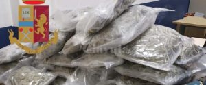 Portava con se in un borsone da palestra 23 kg di marijuana, la polizia lo arresta item-thumbnail