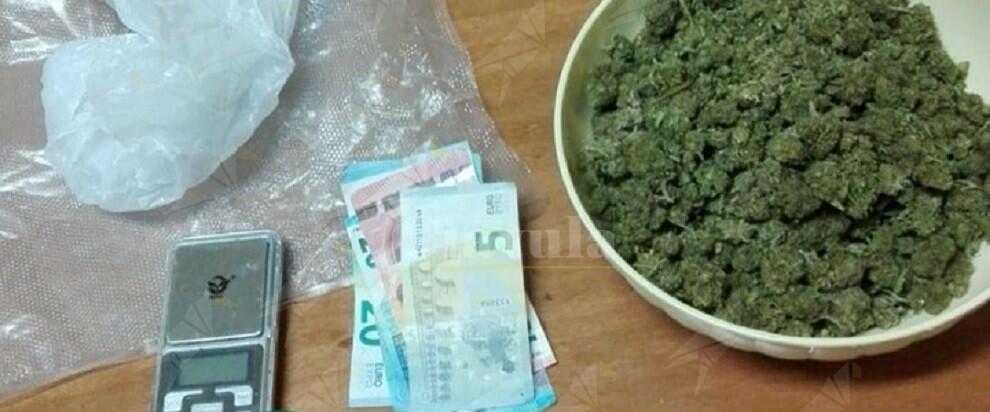 Detiene in casa oltre 200 grammi di marijuana, arrestato