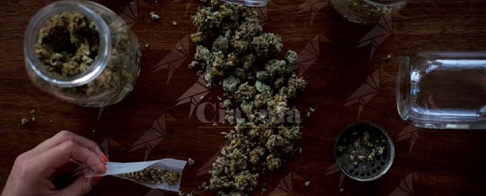 21enne trovato in possesso di 80 grammi di marijuana, arrestato