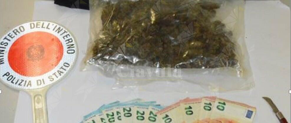 Arrestato vibonese, beccato in casa con 104 grammi di marijuana