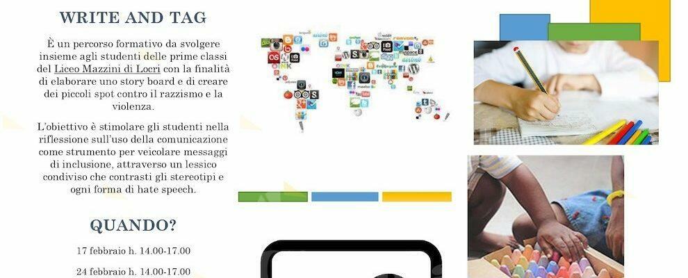 “Write and Tag”: nelle scuole della Locride un progetto contro il razzismo e la violenza