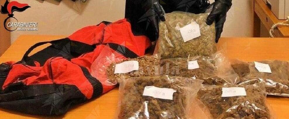 Calabria: nascondeva 2 kg di droga in un borsone dentro casa, arrestato