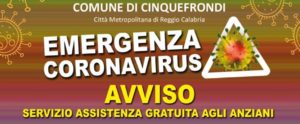 Spesa e medicine a casa per gli anziani di Cinquefrondi. Il comune li tutela dal coronavirus item-thumbnail