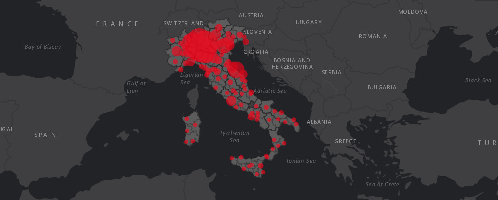 Coronavirus, superati i 100 mila casi positivi in Italia