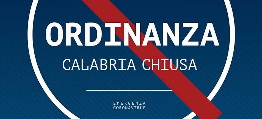 Ordinanza regionale: proibito entrare e uscire dalla Calabria