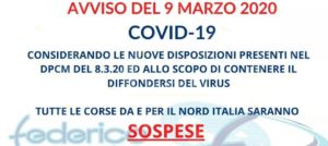 Le autolinee Federico sospendono le corse da e per il Nord Italia item-thumbnail