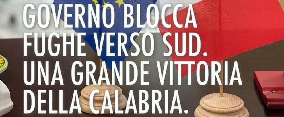 Il Governo blocca le fughe verso il Sud. Santelli: “Vittoria per la Calabria”