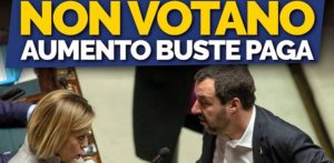 Meloni e Salvini votano contro l’aumento delle buste paga dei lavoratori italiani item-thumbnail