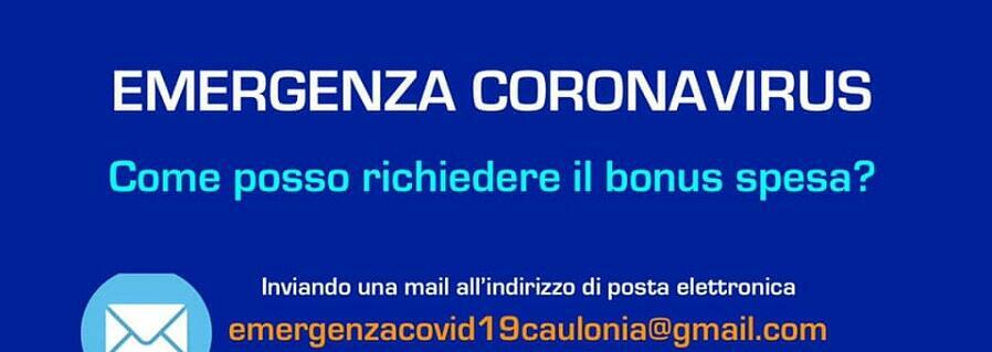 Caulonia, emergenza Coronavirus: ecco come richiedere il bonus spesa