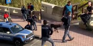 7 persone a spasso con i cani sulla spiaggia. Sanzionati dalla polizia item-thumbnail