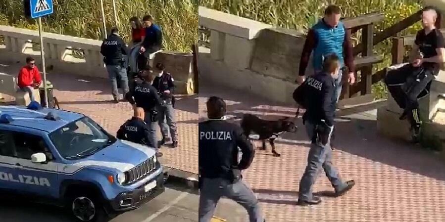 7 persone a spasso con i cani sulla spiaggia. Sanzionati dalla polizia