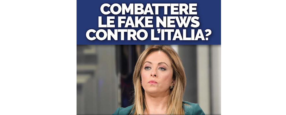 Fratelli contro l’Italia. Meloni difende la libertà di diffondere notizie false