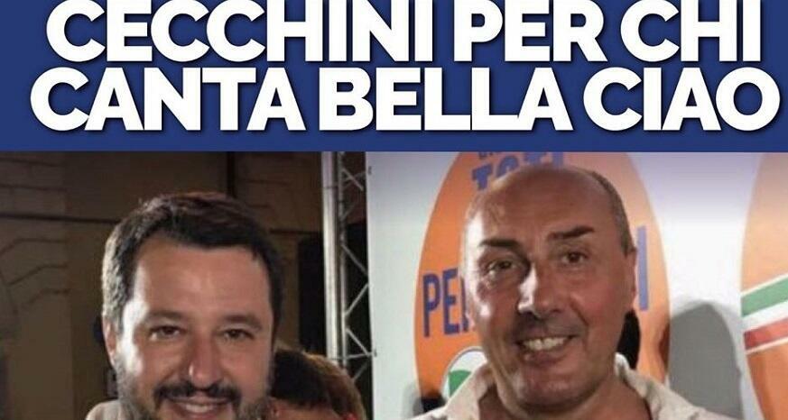 Cecchini per chi canta bella ciao: gesto vergognoso di un consigliere comunale della Lega