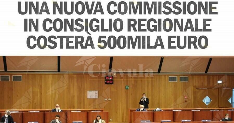 La Santelli crea commissione che costerà ai calabresi 500 mila euro