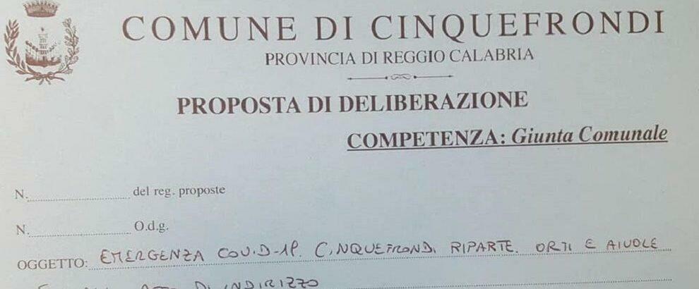 Fase 2: l’amministrazione Conia lancia la campagna CinquefrondiRiparte