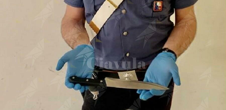 Minaccia la madre con un coltello da cucina, arrestata