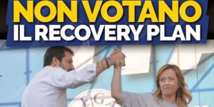 Salvini e Meloni votano ancora contro gli interessi dell’Italia, altro che prima gli italiani! item-thumbnail