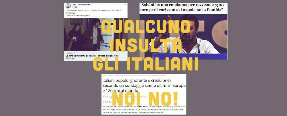 Le Sardine rispondono alle accuse della destra: “Qualcuno insulta gli italiani. Noi no”