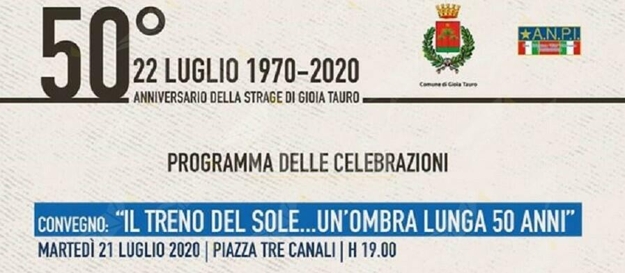 50 anni fa la strage terroristica mafiosa del treno del sole. Cerimonia di commemorazione a Gioia Tauro