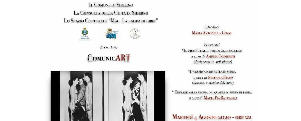 L’arte scende in piazza domani a Siderno con “ComunicArt”