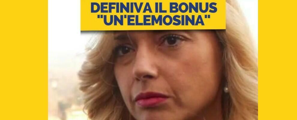 La parlamentare leghista definiva il bonus di 600 euro un’elemosina, eppure lo ha riscosso