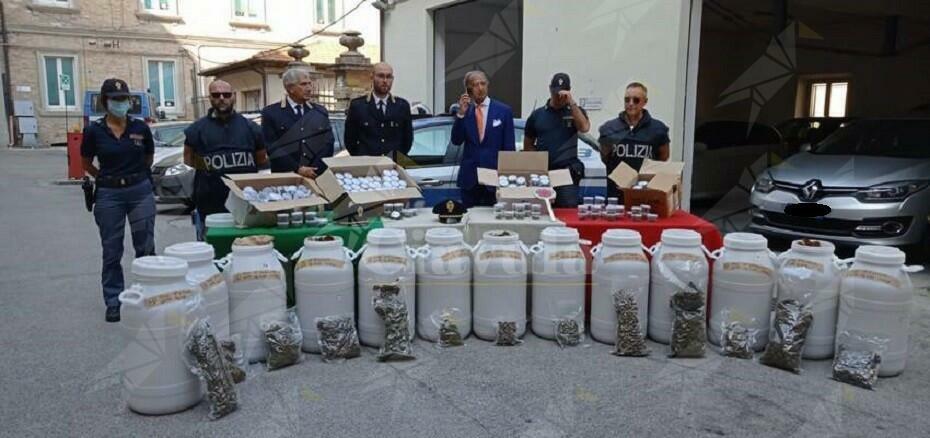 Maxi operazione antidroga, sequestrati oltre 100 kg di sostanza stupefacente