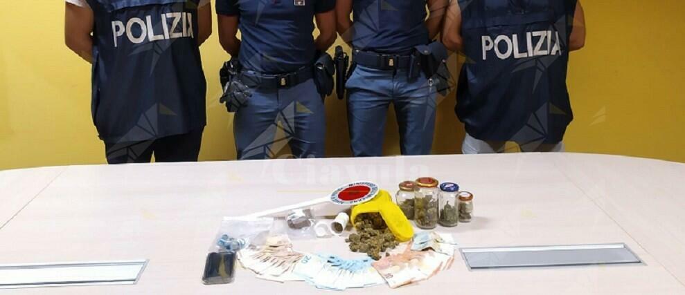 Sorpreso con 60 grammi di hashish e 100 di marijuana. Arrestato