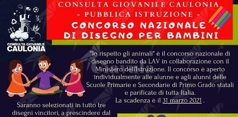 La Consulta Giovanile Caulonia invita i bambini ad iscriversi al concorso nazionale di disegno