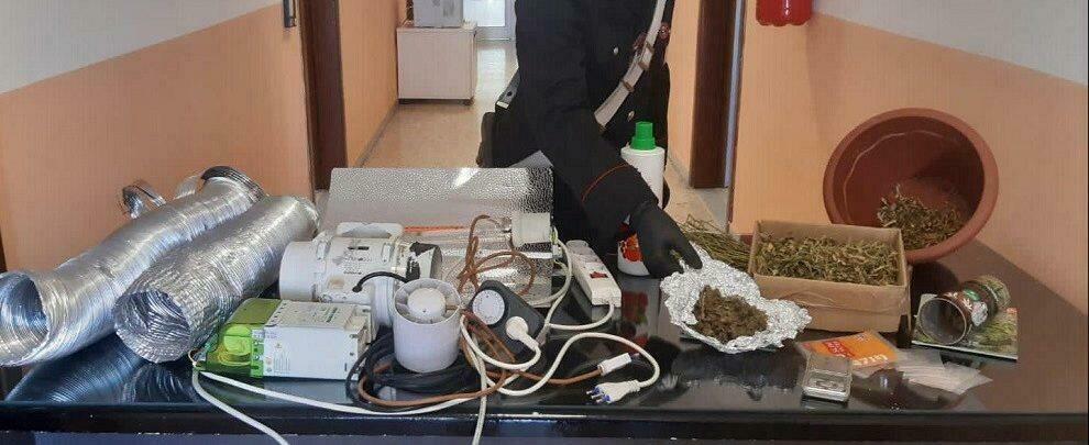 Beccato con la droga in casa, uno scooter rubato e col contatore dell’energia elettrica manomesso: scatta l’arresto