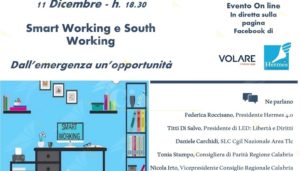 La Cooperativa Sociale Hermes 4.0 presenta “Smart working e South working”, dall’emergenza un’opportunità item-thumbnail