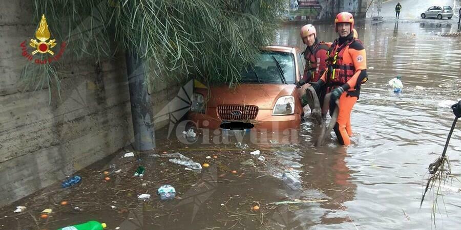 Forti temporali in Calabria, gravi disagi e allagamenti a Reggio