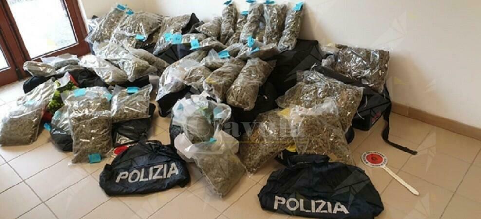 Trovato in possesso di 80 kg di marijuana, in manette 36enne di origini calabresi