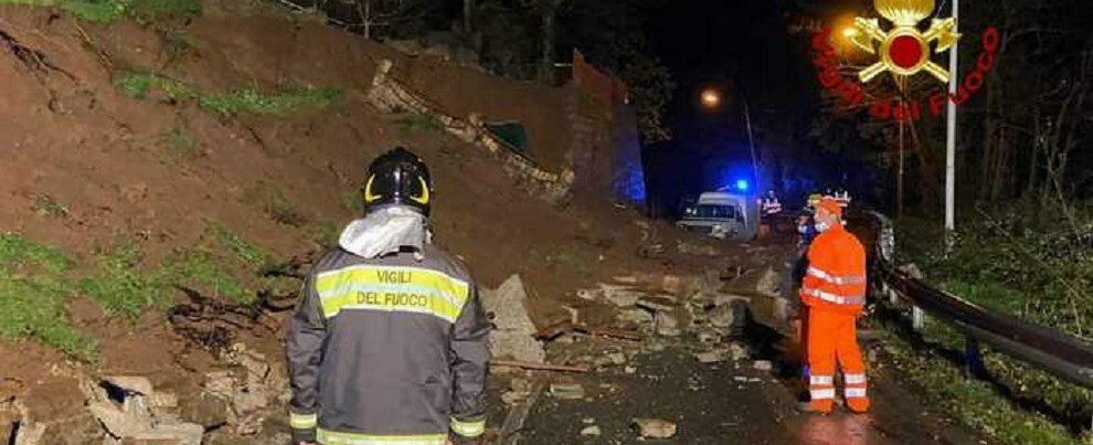 Calabria: frana in strada a causa del maltempo, numerosi gli interventi dei vigili del fuoco