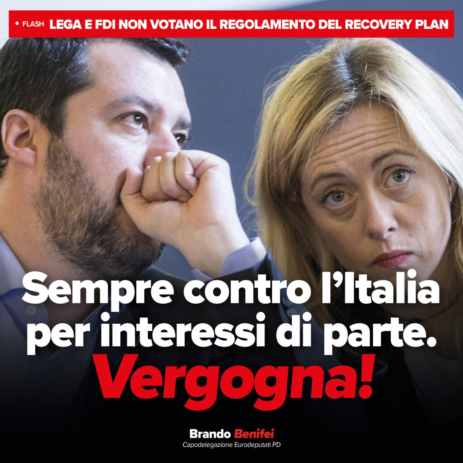Ancora Una Volta Salvini E Meloni Voltano Le Spalle All Italia Ciavula