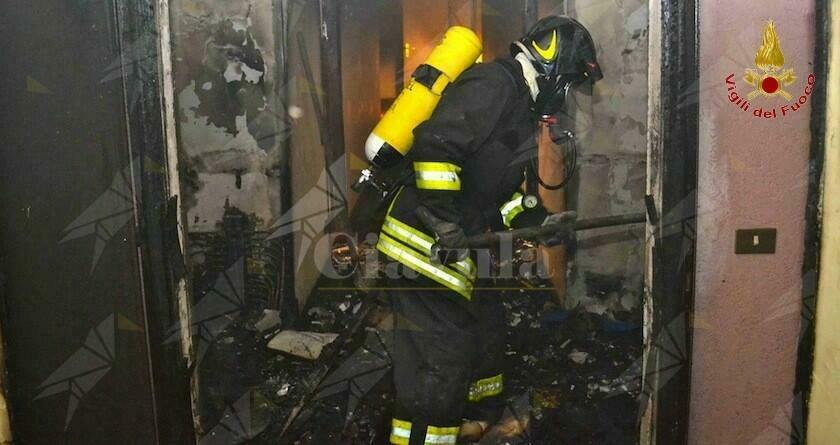 Calabria: Incendio in un ex edificio scolastico