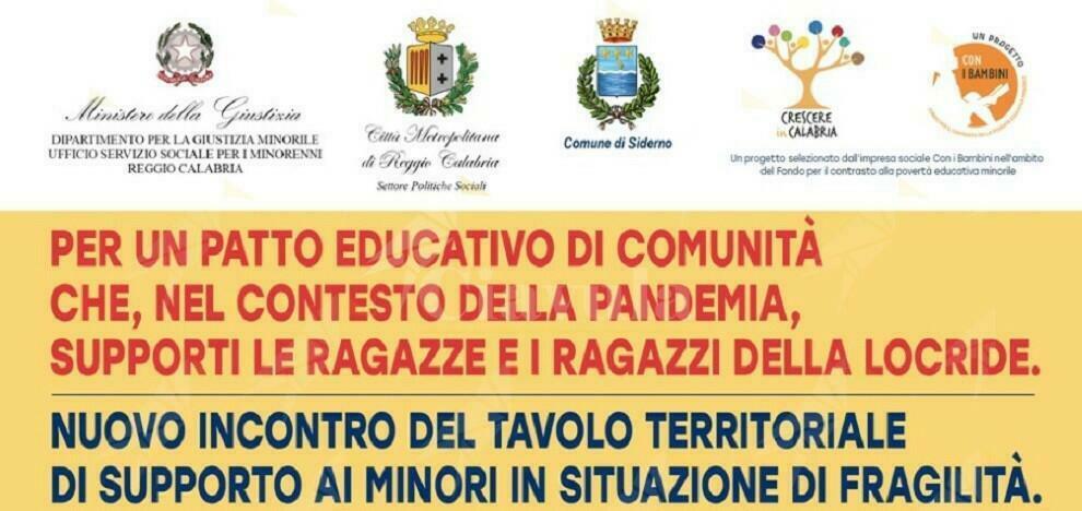 Nuovo incontro del tavolo territoriale di supporto ai minori residenti nella Locride in condizione di fragilità