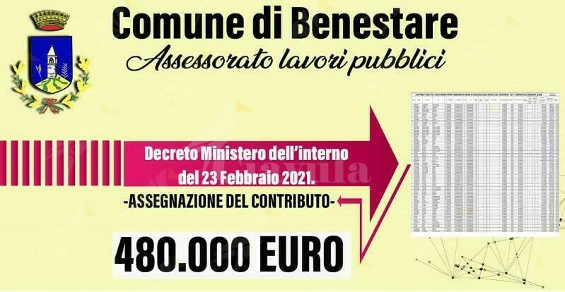 Benestare, finanziamento di 480 mila euro per la messa in sicurezza del teatro Chjesia Nova