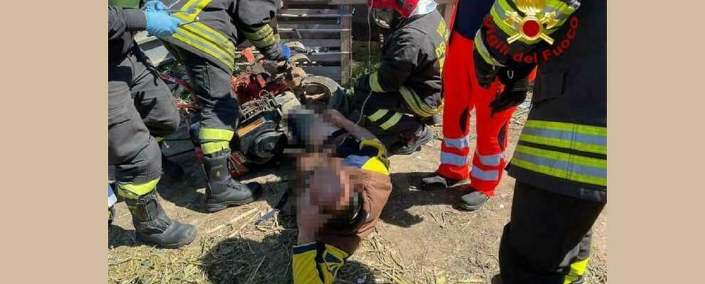 Calabria: rimane intrappolato nelle lame della motozappa, agricoltore salvato dai vigili del fuoco
