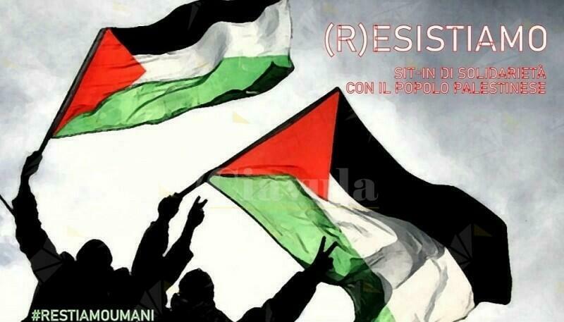 Sit in di DemA-Calabria e Rinascita per Cinquefrondi a sostegno del popolo palestinese