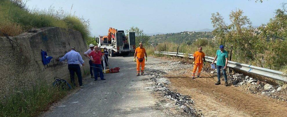 Iniziano i lavori di messa in sicurezza della SP 110  Benestare – San Nicola d’Ardore