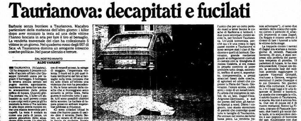 “Venerdì nero”, ricostruzione storica della faida di Taurianova tra gli anni ’80 e ’90